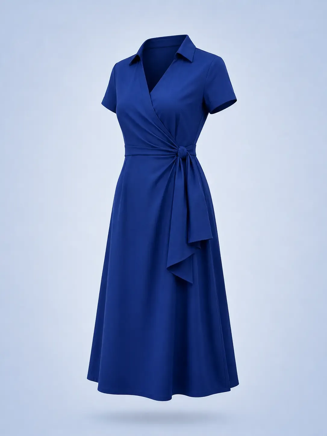 Vestido Midi Transpassado - Grade com Foto da Cor - Imagem 2